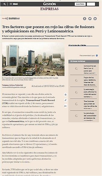 Tres factores que ponen en rojo las cifras de fusiones y adquisiciones en Per y Latinoamrica